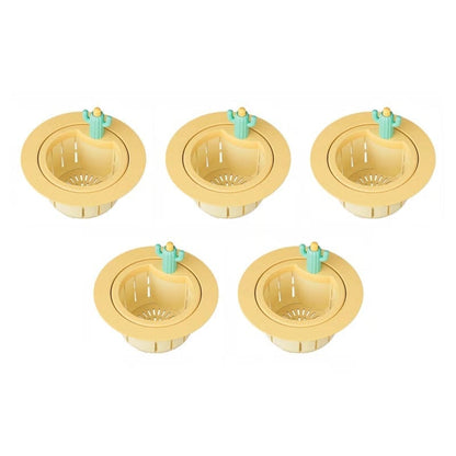CleanCatch – Drain Strainer Basket – Yellow-L x5