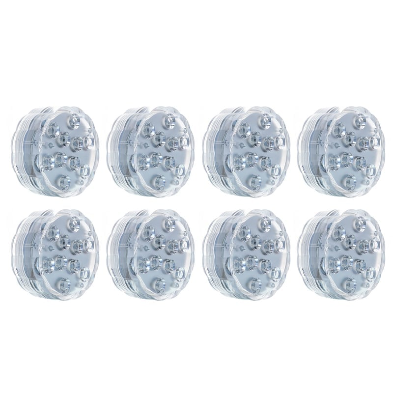 RadiantRipple – Waterproof Decorative LEDs – 8 PCS