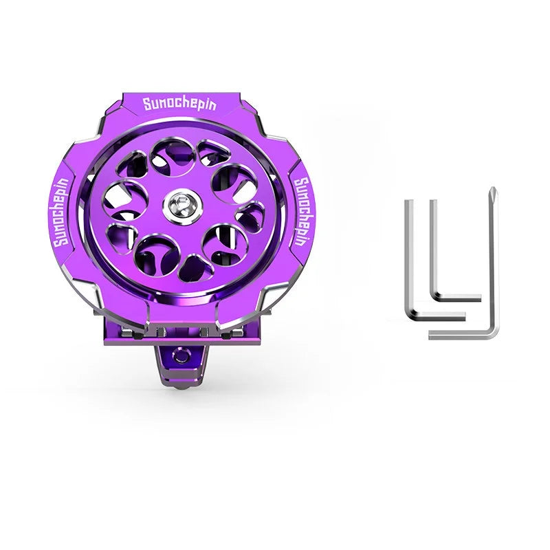 RideSecure – Folding Rotating Aluminum Cup Holder – Purple