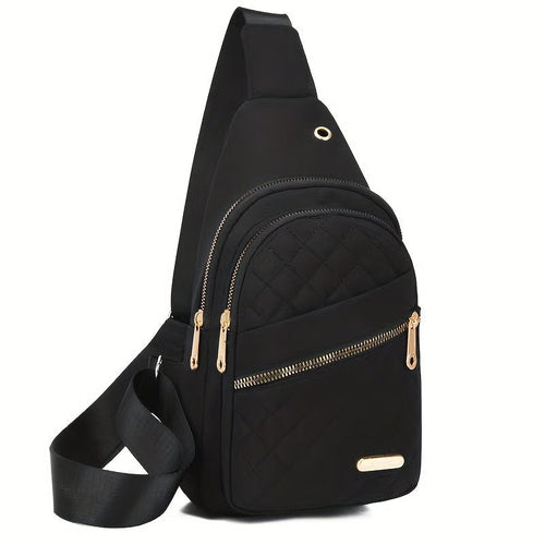 LuxeCarry – Minimalist Solid Color Crossbody Bag – Black