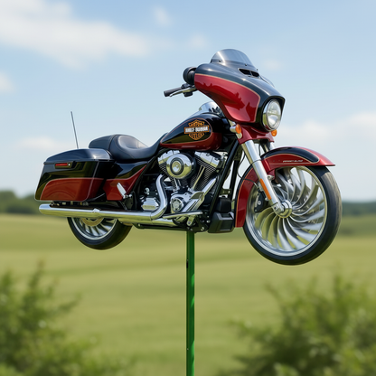 RideSpin – Harley-Davidson Motorcycle Garden Wind Spinner – image 2