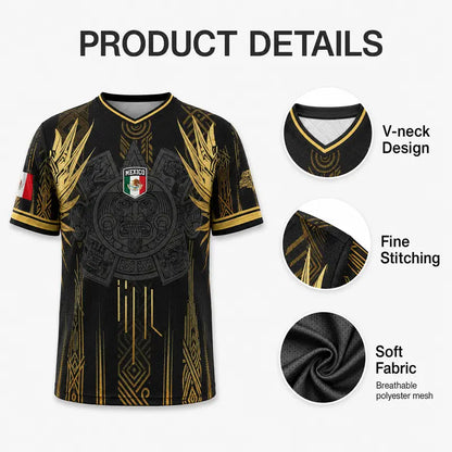 GoldStrike – Mexico Inspired Performance Fan Jersey – image 7