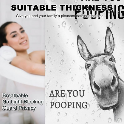 Are You Pooping?" Donkey Shower Curtain – image 8