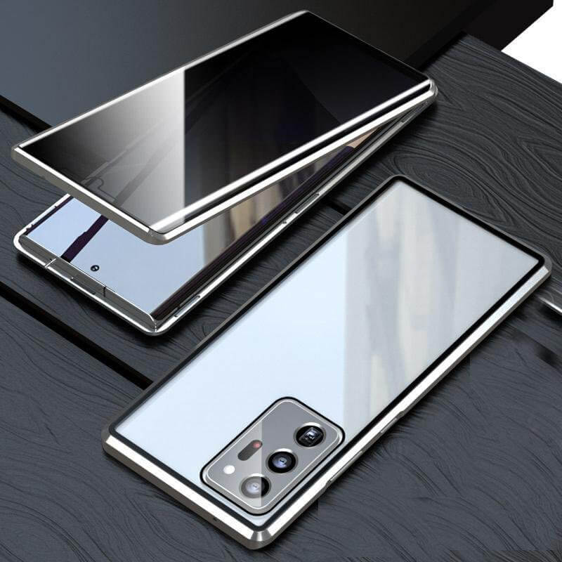 MagniShield – Double Sided Magnetic Privacy Case – SILVER / SAMSUNG S25
