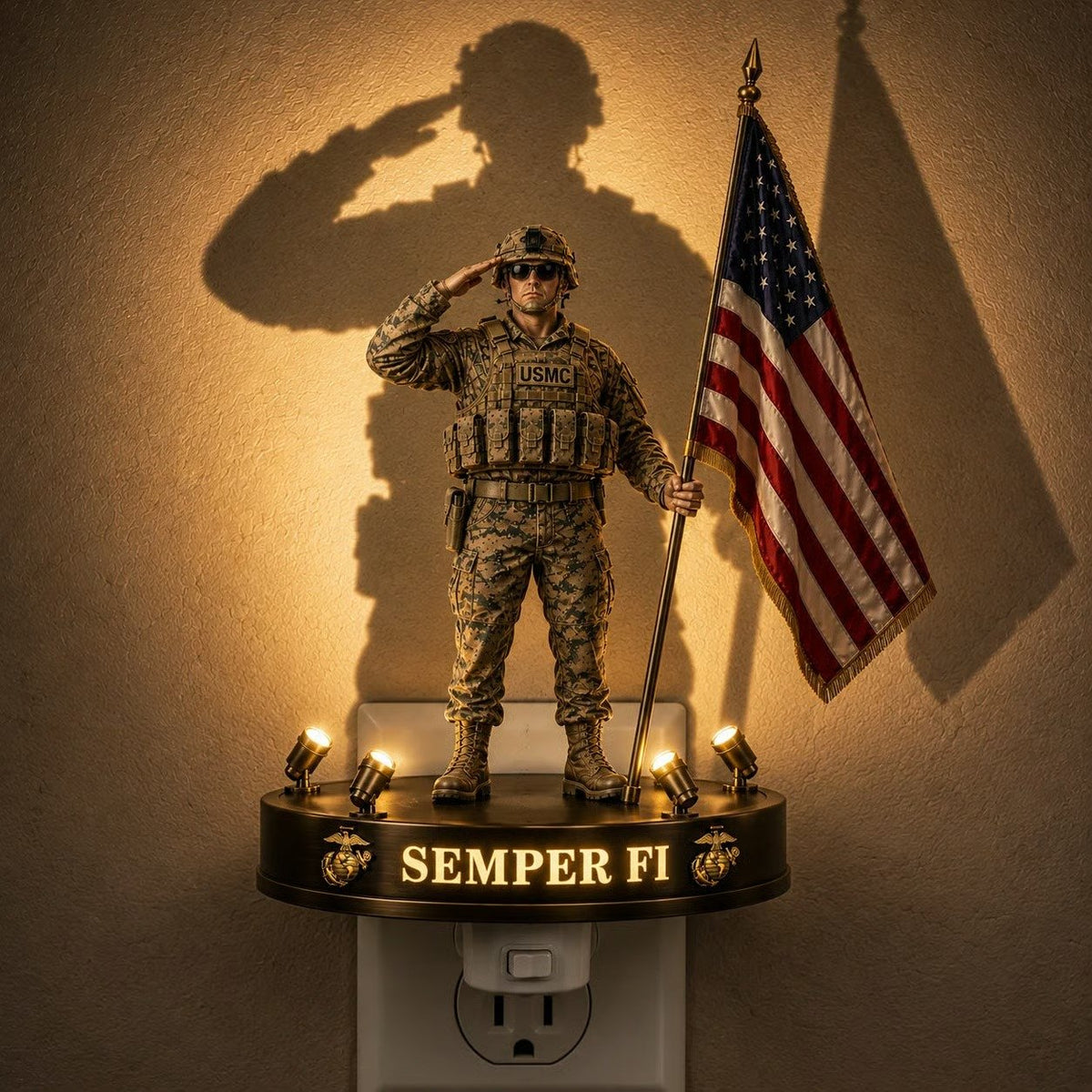 SemperGlow – USMC Semper Fi Shadow Night Light – image 4