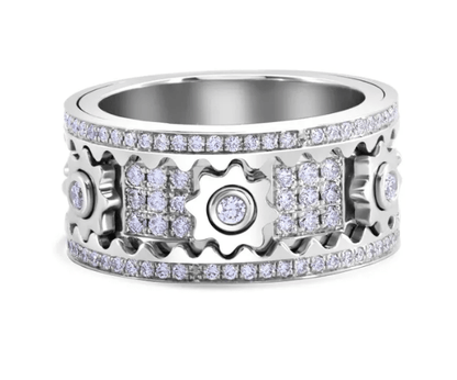 Zigzag - Sliding Ring Modern Statement Style – image 5