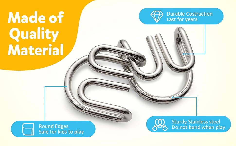 PuzzleCore – IQ Challenge Metal Puzzle Set – image 10