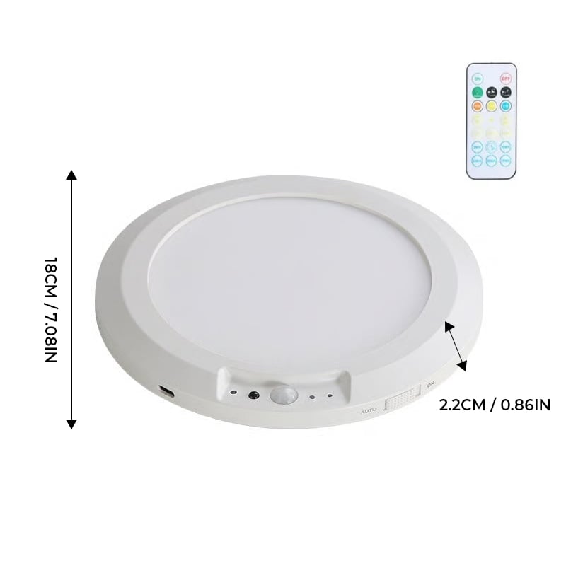 SafeStep – Automatic Indoor Sensor Ceiling Light – 1 PC (Three-color dimming + remote control)
