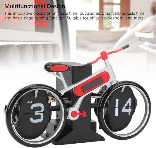 CycleTime - Vintage Bicycle Flip Clock – Red