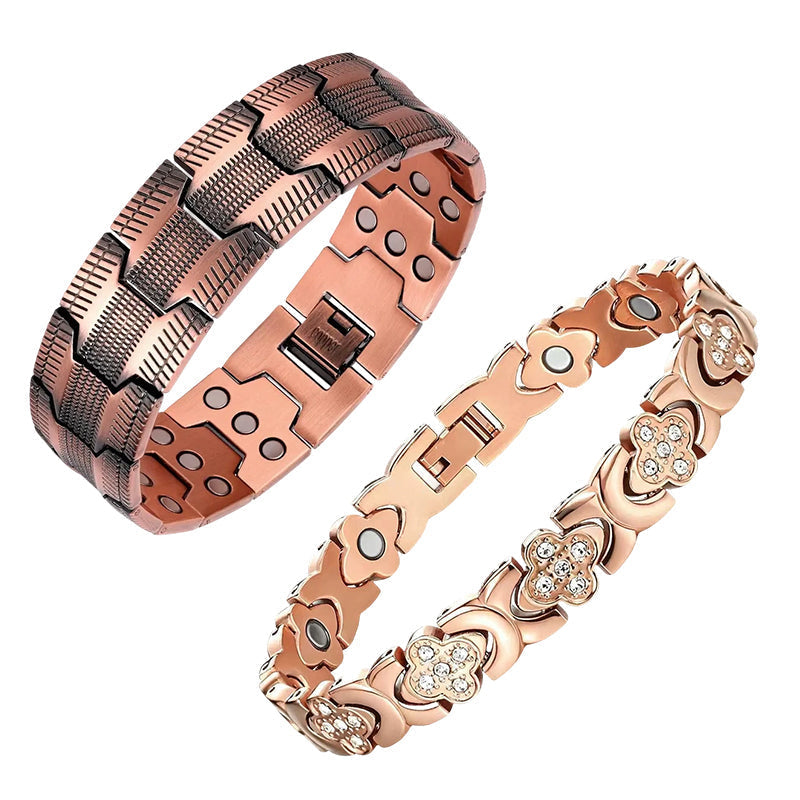 Flower Copper Bracelet – Brass & Special / Regulator + Gift Box