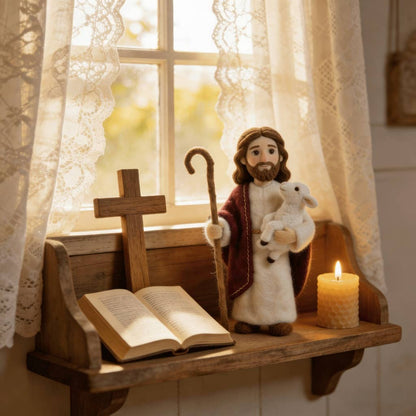 SacredShepherd – Handcrafted Christian Wool Art – image 4