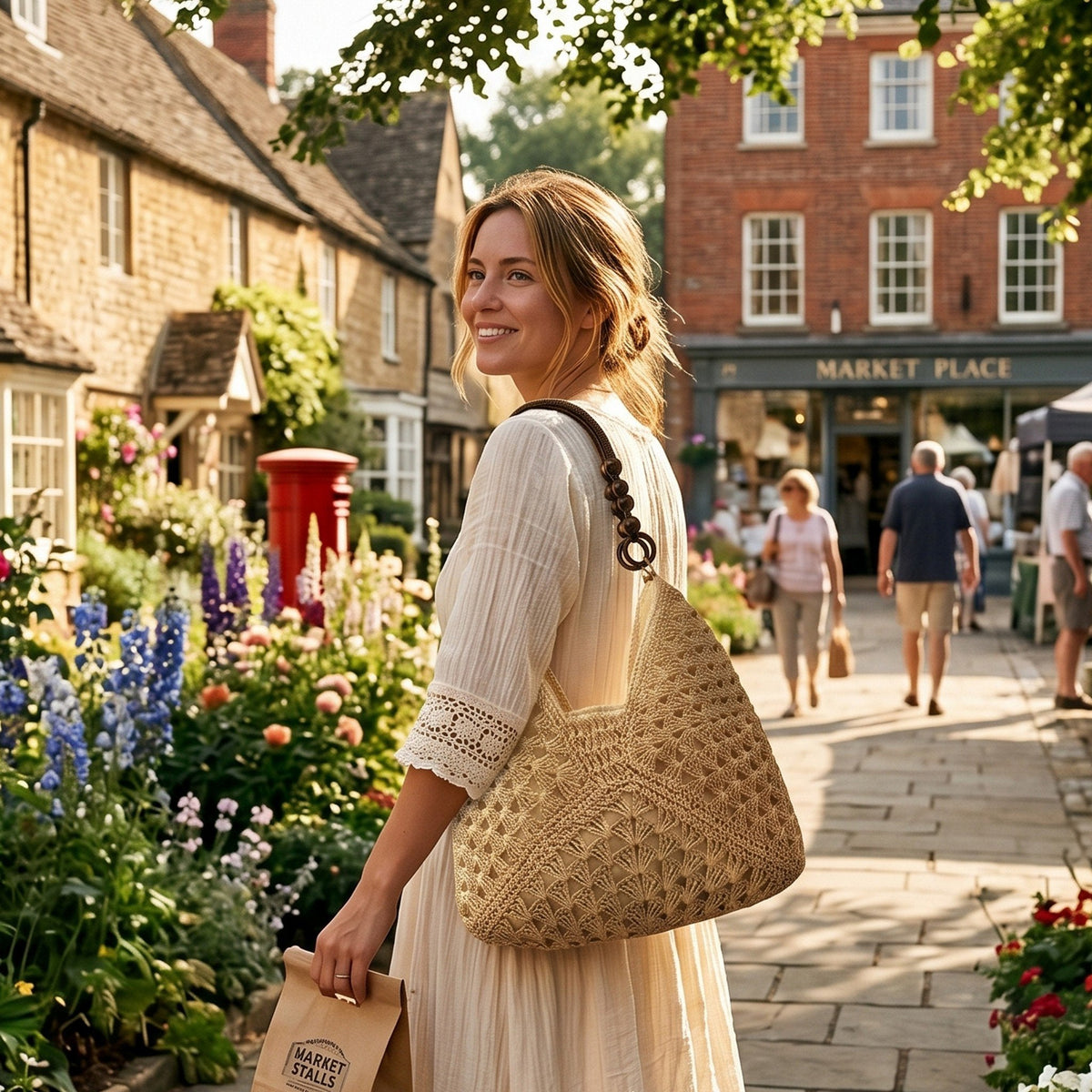 PalmAura - Straw Shoulder Bag – image 5