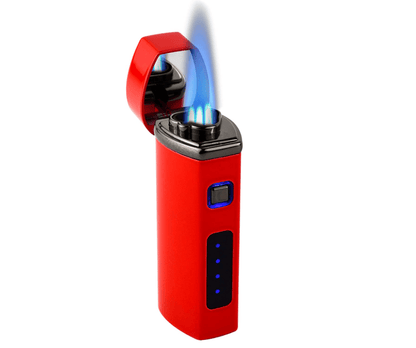 FireStorm – LED Triple Jet Cigar Lighter – RED / Exquisite Box