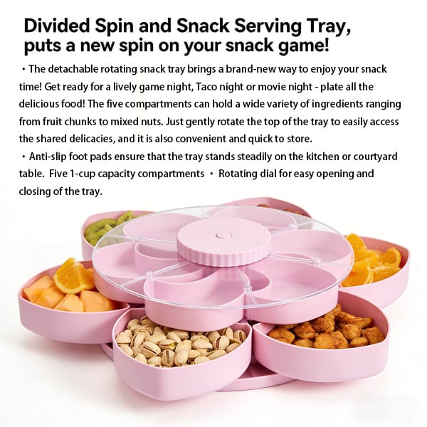 PartyTwist – Rotating Divided Tray – image 9