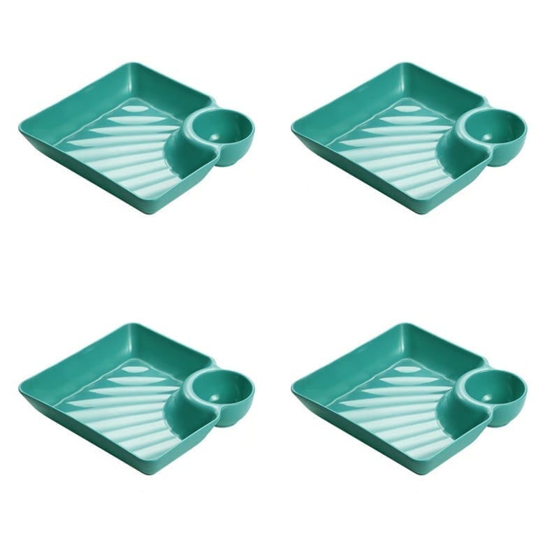 DipMate – Smart Sauce Separated Plate – Green *4