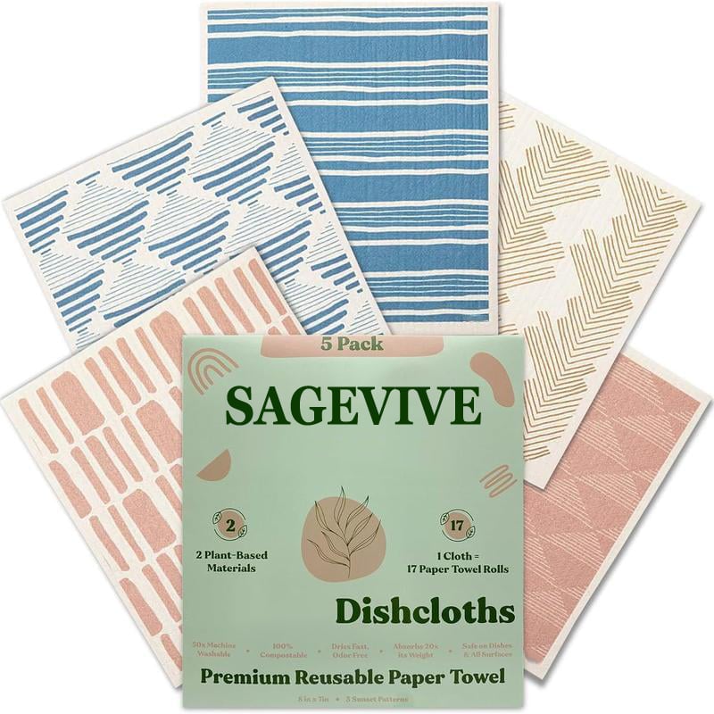 SparkleWipe – Multi-Purpose Kitchen Cleaning Cloths – Sunset