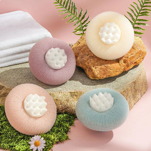 SpaPetal – Luxury Shower Sponge – 4 Color Pack
