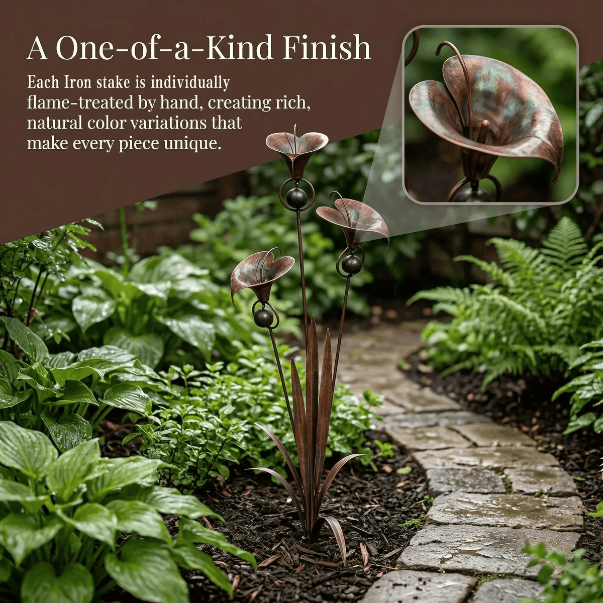 EmberPetal – Handcrafted Copper Lily Accent – image 2