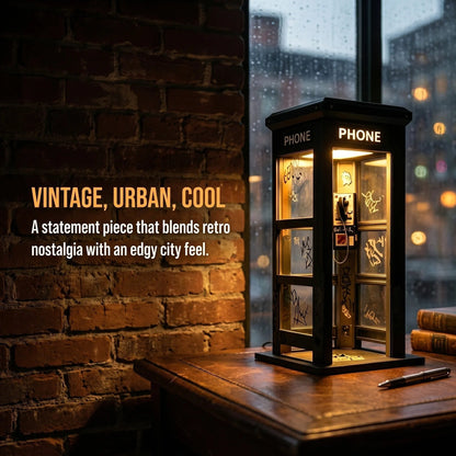 NoirBooth Glow - Vintage Phone Booth Ambient Lamp – image 5
