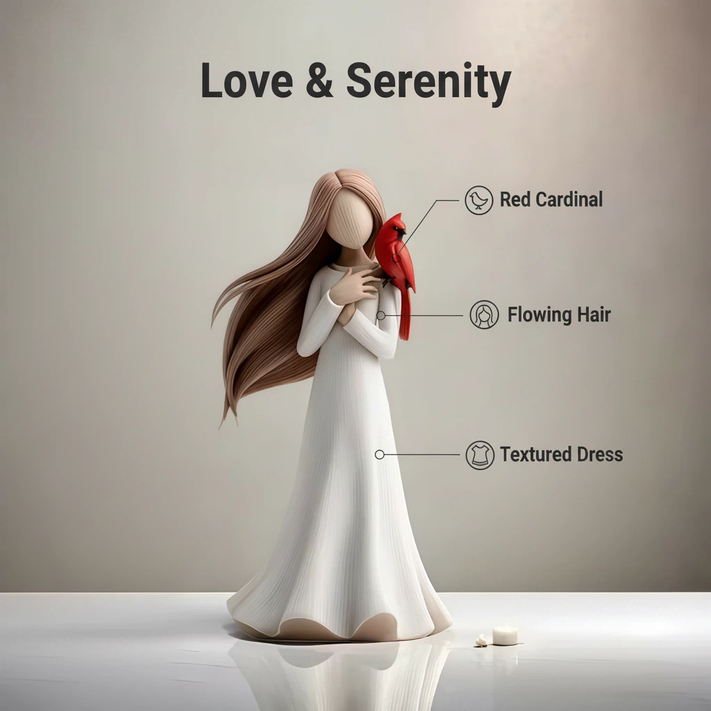 Cardinal Remembrance Love and Serenity Figurine – image 6