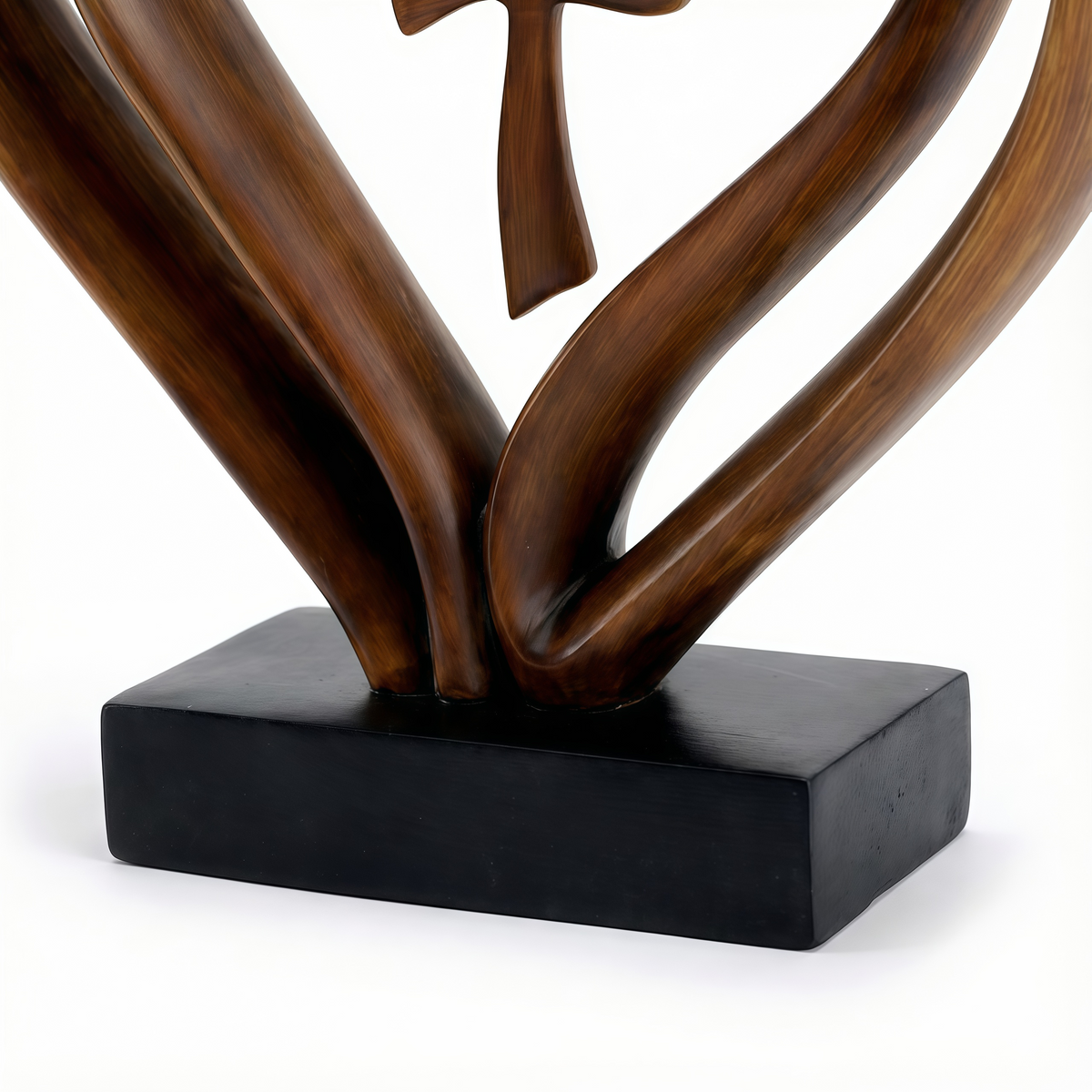 Marriage Takes Three – Entwined Heart & Cross Christian Wedding Sculpture – image 7