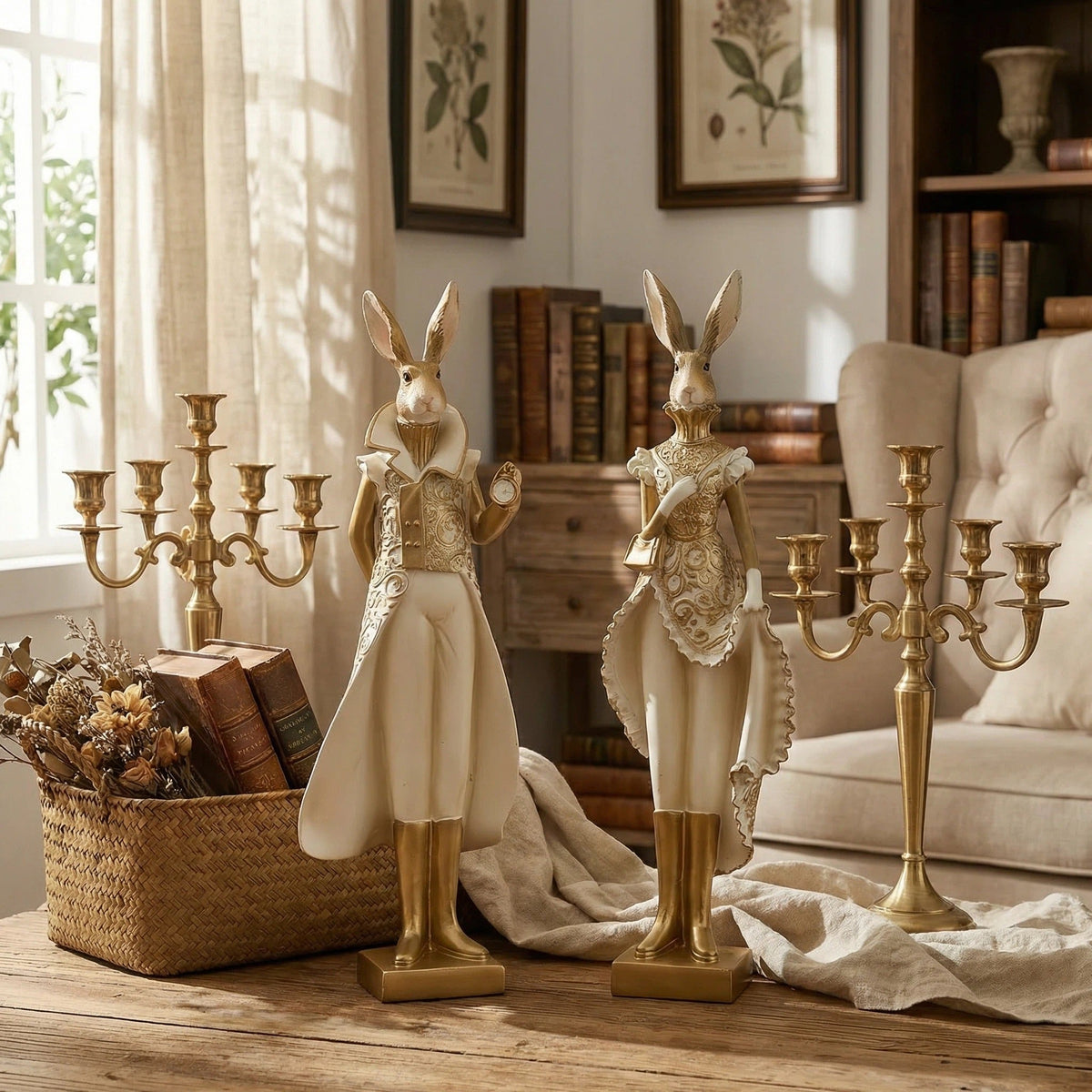 RoyalWhisk – Gold Trim Rabbit Figurine – image 10