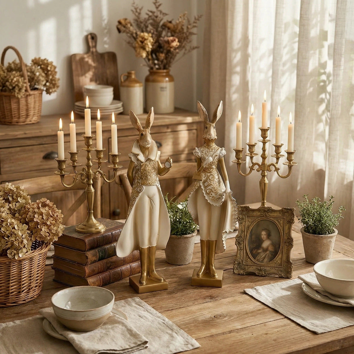 RoyalWhisk – Gold Trim Rabbit Figurine – image 13