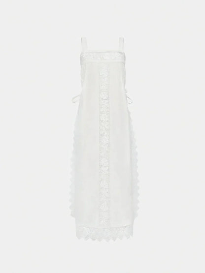 PureLinen – Vintage Lace Summer Midi Dress – image 8