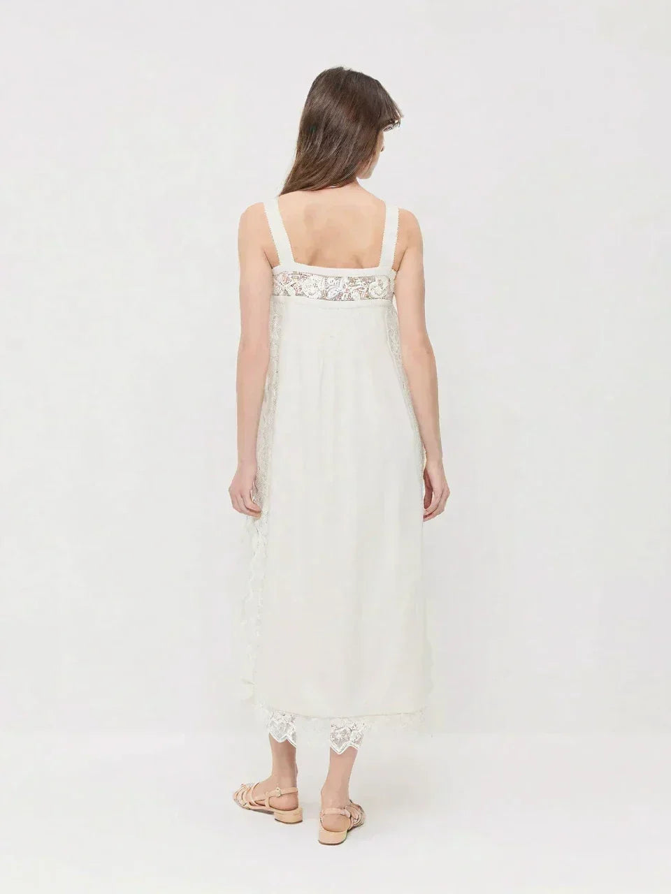 PureLinen – Vintage Lace Summer Midi Dress – image 7
