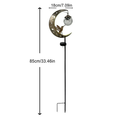 MoonFeather – Hummingbird Solar Garden Stake Light – image 8