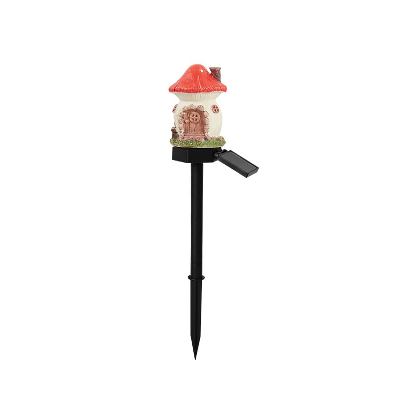 MushLumi – Solar Fairy-Tale Mushroom Cottage Light – Red Mushroom
