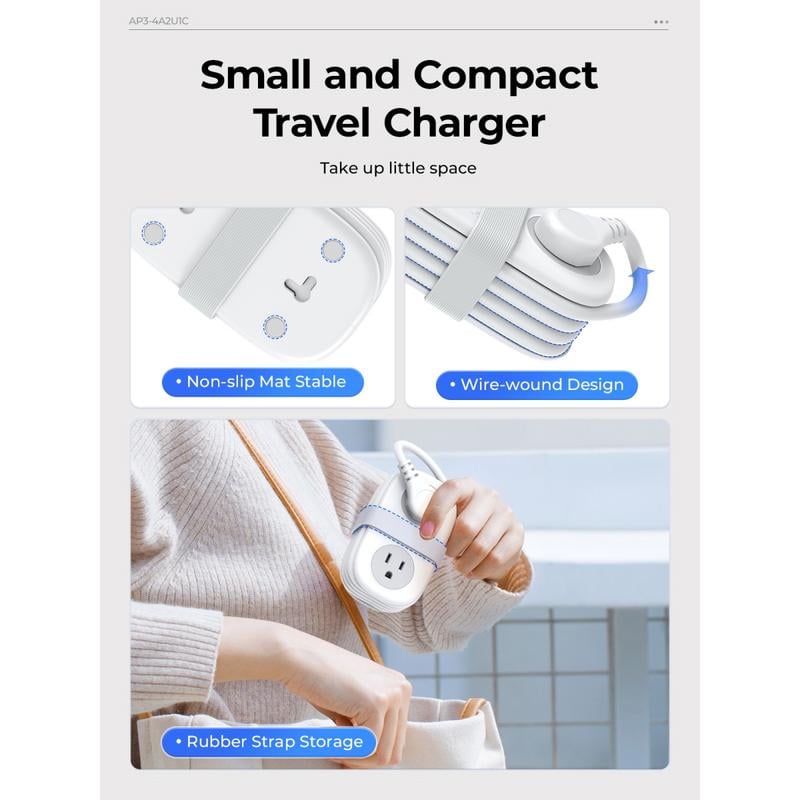 VoltPack – Compact 4-Outlet Power Strip for Travel – image 7