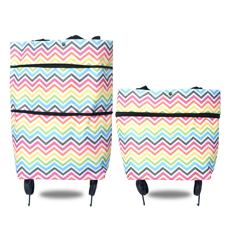 EcoFold – Shopping Bag Folding Green Bag – Color Stripes
