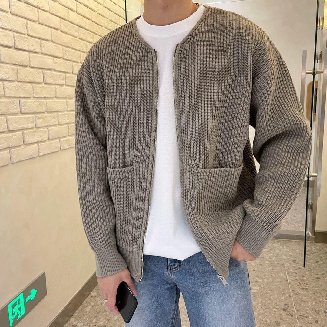 Oscar Casual Cardigan – Khaki / S