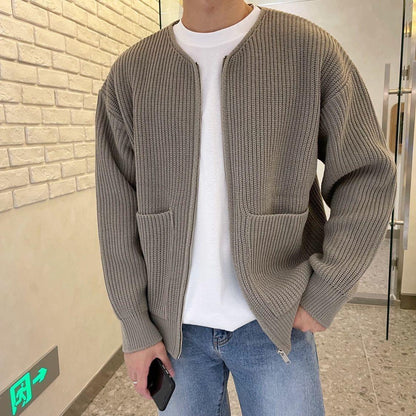 Oscar Casual Cardigan – Khaki / S