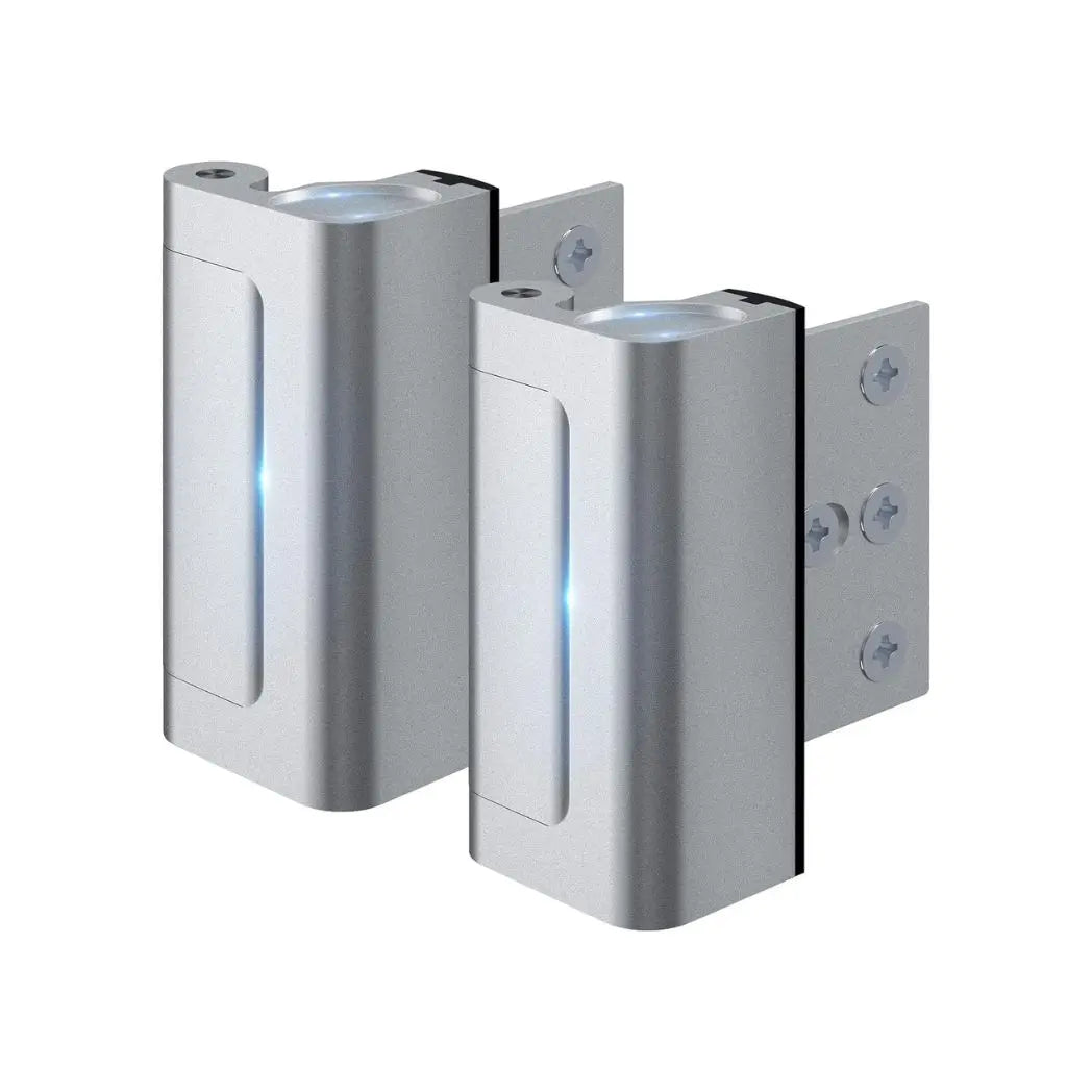 DoorFort – Premium Reinforcement Safety Lock – Silver - 2 pack / Buy 1
