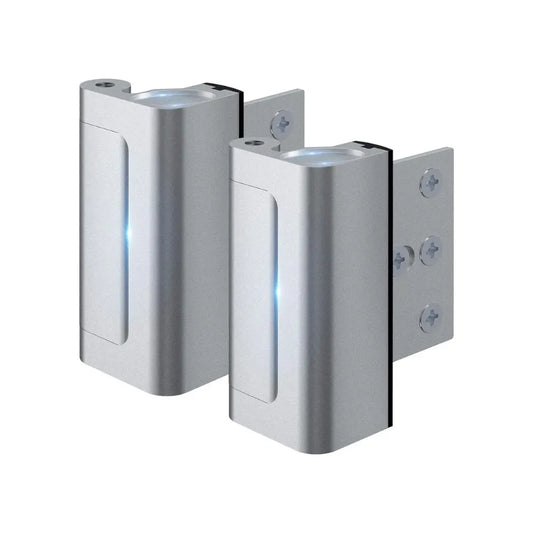 DoorFort – Premium Reinforcement Safety Lock – Silver - 2 pack / Buy 1