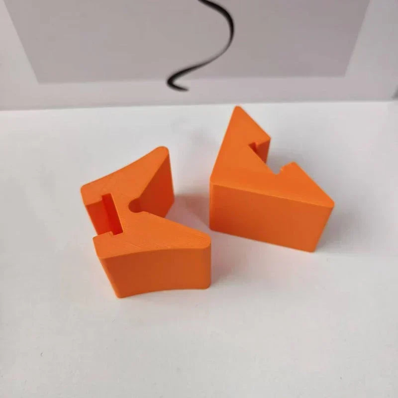 AngleFix – 90 Degree Corner Clamp Adapter – Orange / 1 Set (4 Pieces)
