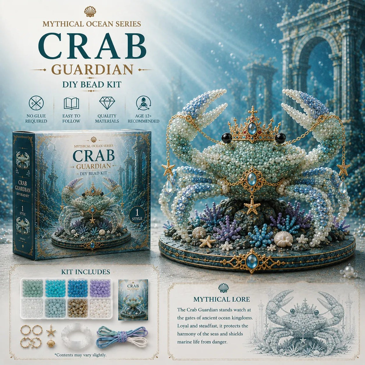 SeaSpark – Mythical Ocean Craft Bead Set – Crab