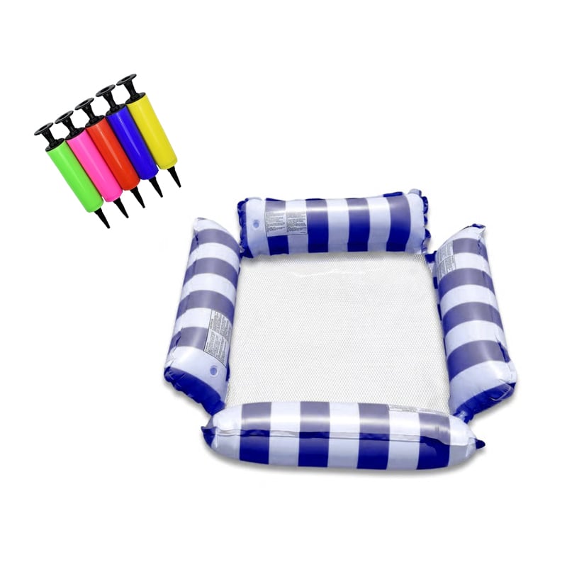 SunFloat Elite – Water Relax Hammock – straight stripes - dark blue
