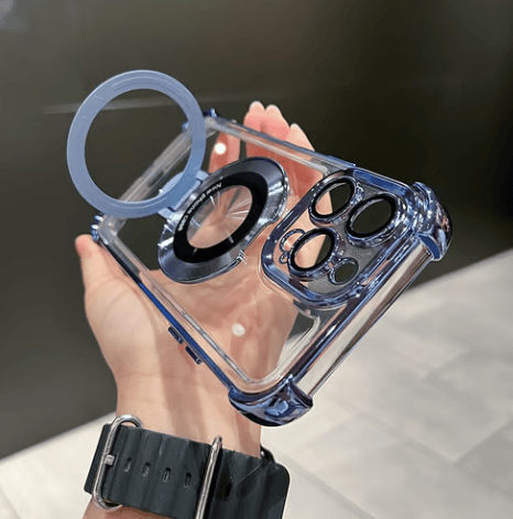 MagView Pro – Hands-Free Phone Case – Transparent / Sierra Blue / iPhone 17 Pro Max