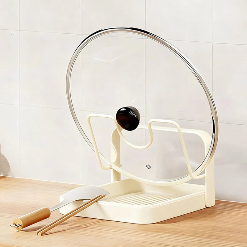 KitchenDock – Smart Lid Holder System – Beige / Single-layer