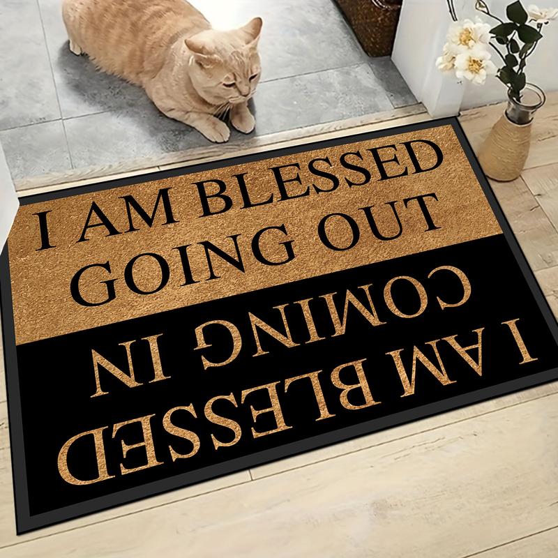 TexturaStep – Stylish Letter Pattern Door Mat – 40*60cm (16*24")