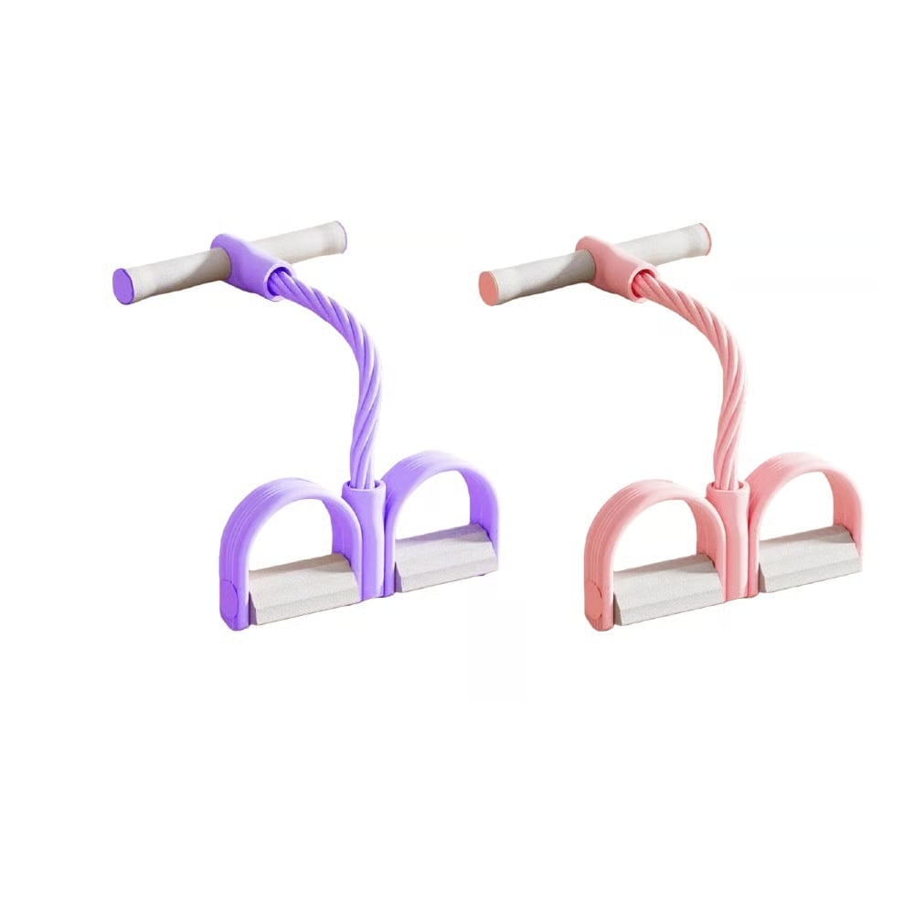 FitPulse – Pedal Workout Resistance Band – Pink+Purple