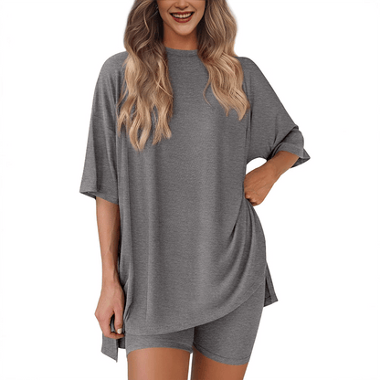 PureRelax – Two-Piece Casual Set – Gray / M