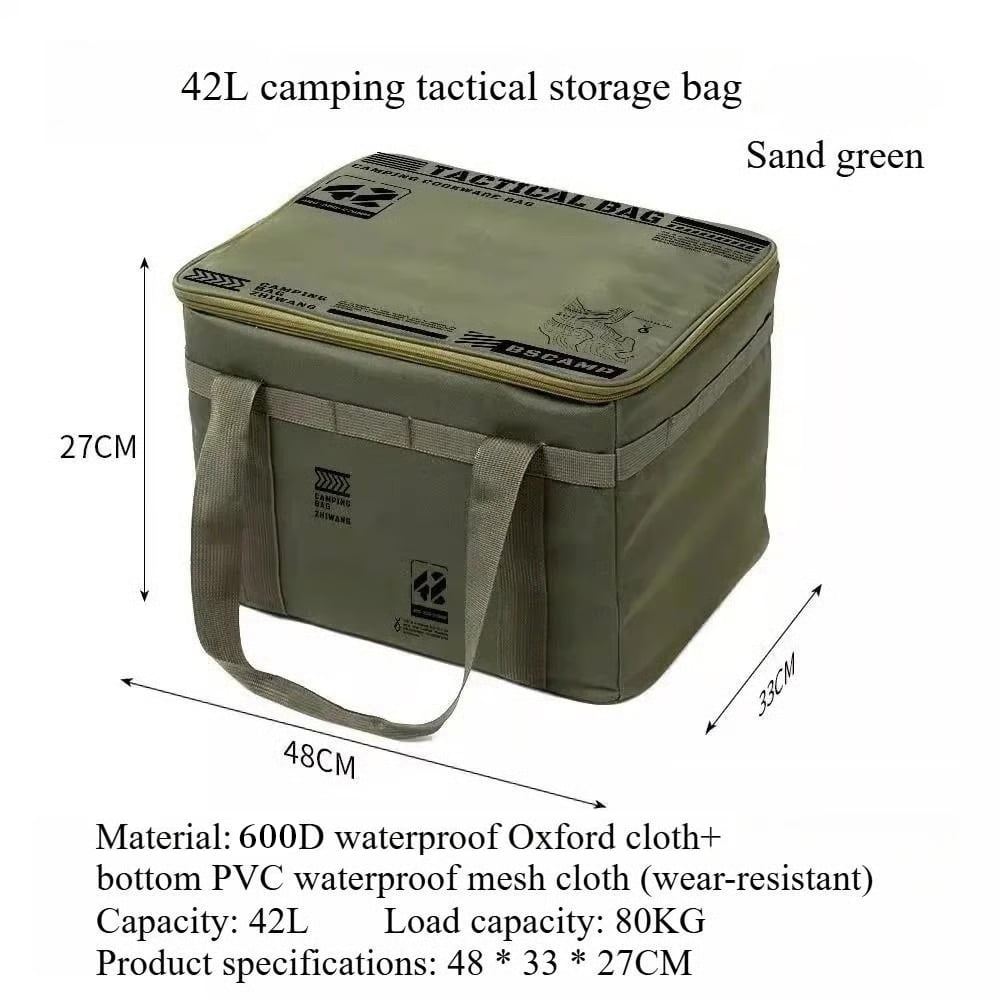 CampFlex – Folding Storage Bag – Military Green / 42L