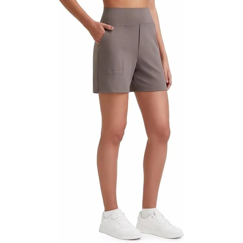 AeroFit – Breathable Summer Athletic Shorts – Taupe / XS