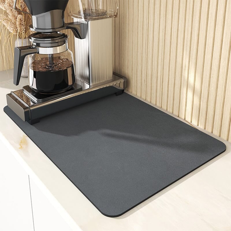 NoSpill – Kitchen Drain Drying Pad – Dark Gray / 30x40cm