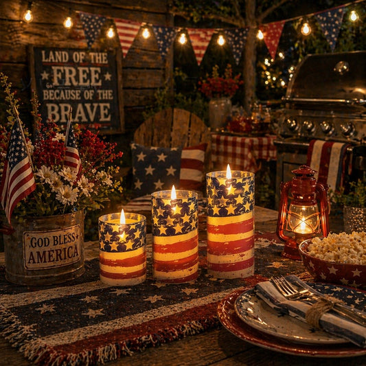 FreedomFlame – USA Inspired Flameless Candle Collection – BUY 1 Get 30% OFF