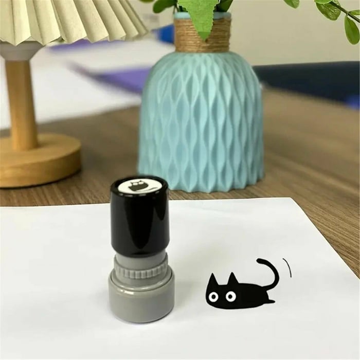 MeowMark – Cat Pattern Stamp Set – Crooked-tail kitten